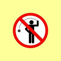 no litter sign illustration design vector