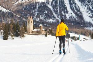 First cross-country skiing tests with classic alternating technique photo