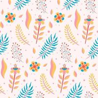 Spring Flower Vector Seamless Pattern Design