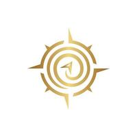 Gold Compass Logo vector