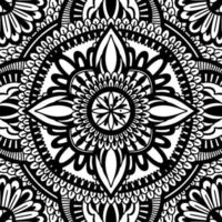 Resumen de mandala tradicional redondo gráfico aislado en fondo blanco.Forma de indio boho.Estilo oriental étnico. vector