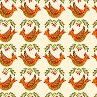 Seamless pattern Merry Christmas 2022.Branch leaves elegante xmas design. vector