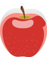 Red apple fruit vector illustrations