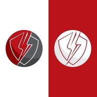 flash thunderbolt logo template vector