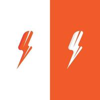 flash thunderbolt logo template vector