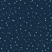 Winter Christmas pattern seamless snow, snowfall on dark background. Template for printing onto fabric, wrapping paper design. Children's background for fabric, textile, wallpaper, clothing. Vector