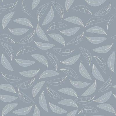 Hand drawn floral seamless pattern and backdrop.Elegant plant background. Intricate modern Christmas winter gentle leaves. Design for wallpaper, textile, fabric, wrapping. Vector illustration