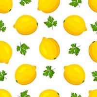 pattern of lemons. Seamless vector pattern with lemons. Vector illustration