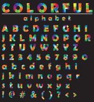 Modern and colorful vector fonts