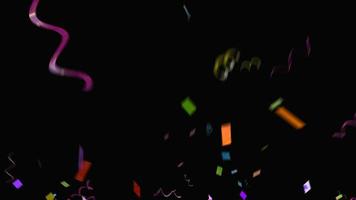 colorful purple rainbow confetti sparkle abstract texture overlays glitter golden particles on black. photo