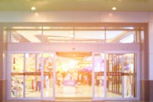 Shopping mall blurred backgrounds modern lifestyles photo