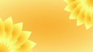bucle de animación de fondo de flor de sol. adecuado para colocar en contenido de belleza. video
