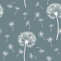 Seamless pattern from dandelions. For wrapping paper, design and decoration. vector