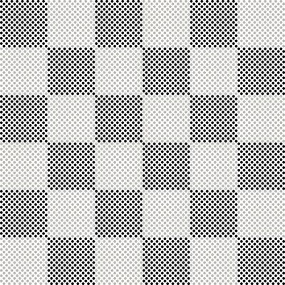 Simply seamless pattern design of polka dots in square frame. Decorating for wrapping paper, wallpaper, fabric, backdrop and etc.