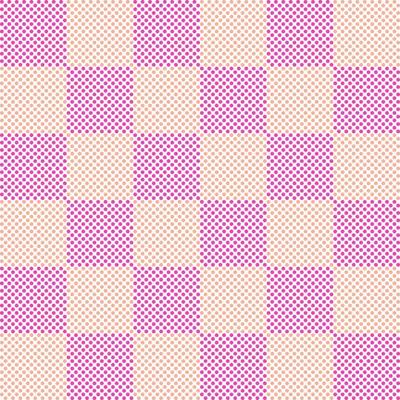 Simply seamless pattern design of polka dots in square frame. Decorating for wrapping paper, wallpaper, fabric, backdrop and etc.