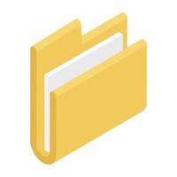 conceptos de carpeta de archivos vector