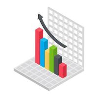 Bar Chart Concepts vector