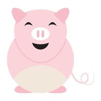 Trendy Piglet Concepts vector