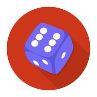 Trendy Dice Concepts vector