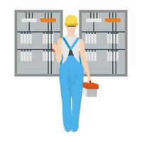 Server Electrician Concepts vector