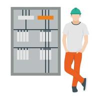 Server Electrician Concepts vector