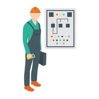 Electrical Technician Concepts vector