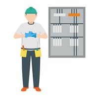 Server Electrician Concepts vector