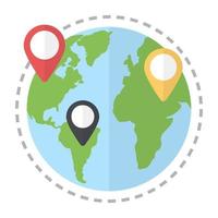 Global Locations Concepts vector