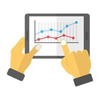 Trendy Analytics Concepts vector