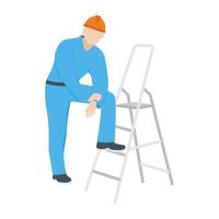 Trendy Worker Concepts vector