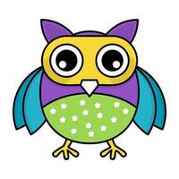 Trendy Owl Concepts vector