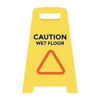 Caution Stand Concepts vector
