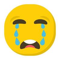 Crying Emoji Concepts vector