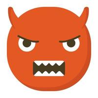 Devil Emoji Concepts vector