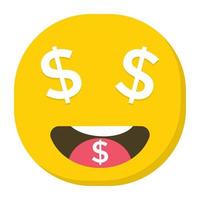 Dollar Emoji Concepts vector