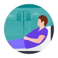 Sick Patient Concepts vector