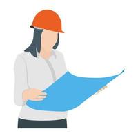 Female Architect Concepts vector