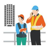 Construction Supervisor Concepts vector