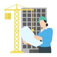 Site Engineer Concepts vector