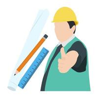 Trendy Architect Concepts vector