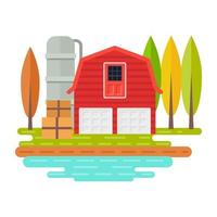 Trendy Farm Concepts vector