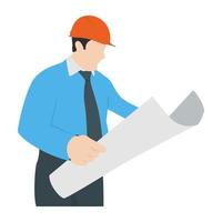 Site Engineer Concepts vector