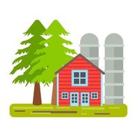 Farm Illustration Concepts vector