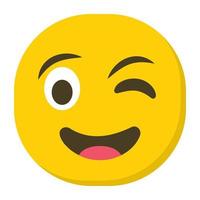 Winking Emoji Concepts vector