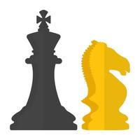 conceptos de ajedrez de moda vector