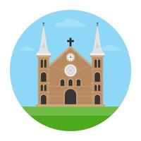 Trendy Church Concevpts vector