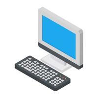 Trendy Computer Concepts vector