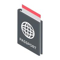 conceptos de pasaporte de moda vector