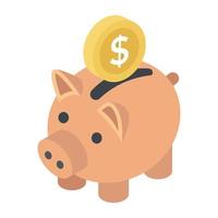 Piggy Bank Concepts vector