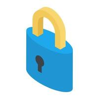 Trendy Padlock Concepts vector